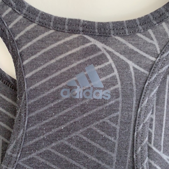 Adidas Climalite Burnout Tank Top Grey SzS - Picture 5 of 10